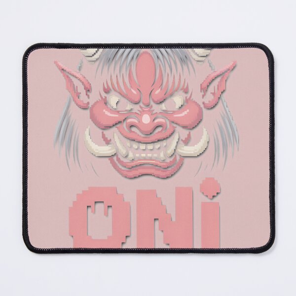 Item preview, Pixel Oni Mask | Retro Japanese Demon Spirit Art designed and sold by COOPERFRINK.