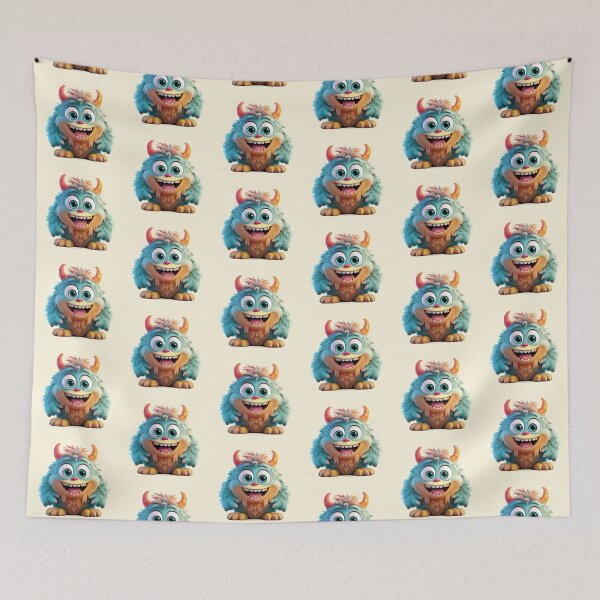 Item preview, My Cuddly Monster, Friendly Fun, Cute Friend designed and sold by CharlottePlaceArt.