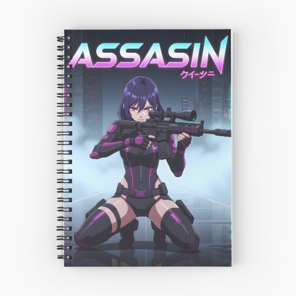 Item preview, Futuristic cyberpunk assassin in the fog designed and sold by Salimgor Hangaround Music.