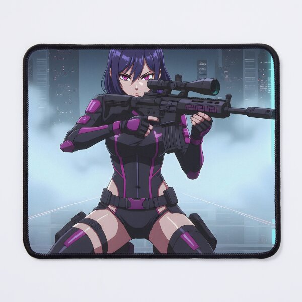 Item preview, Futuristic cyberpunk assassin in the fog designed and sold by Salimgor Hangaround Music.