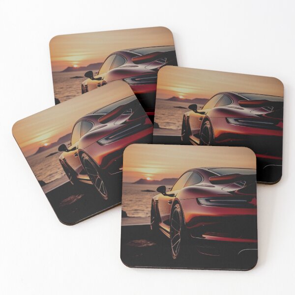 Item preview, stylish wall picture car, sunset, sea sound and car, *orsche designed and sold by WishArtDesign.