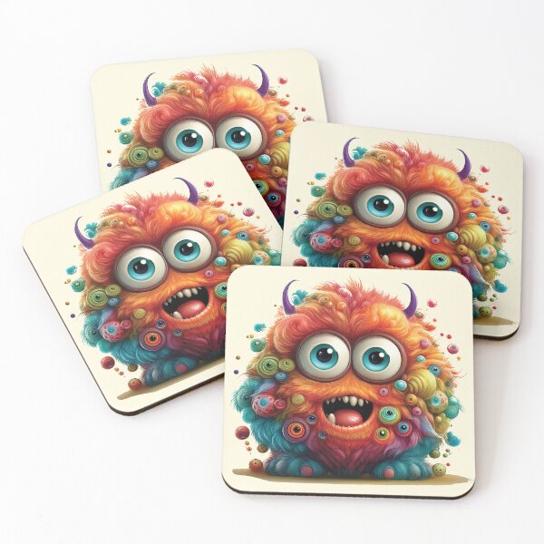 Item preview, My Cuddly Monster, Friendly Fun, Cute Friend designed and sold by CharlottePlaceArt.