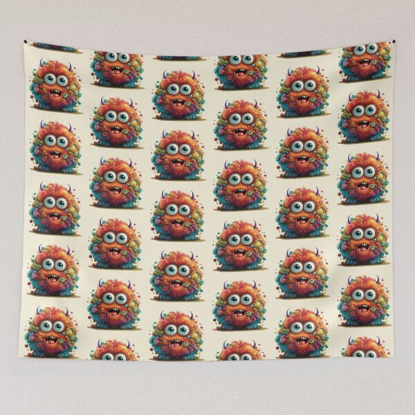 Item preview, My Cuddly Monster, Friendly Fun, Cute Friend designed and sold by CharlottePlaceArt.