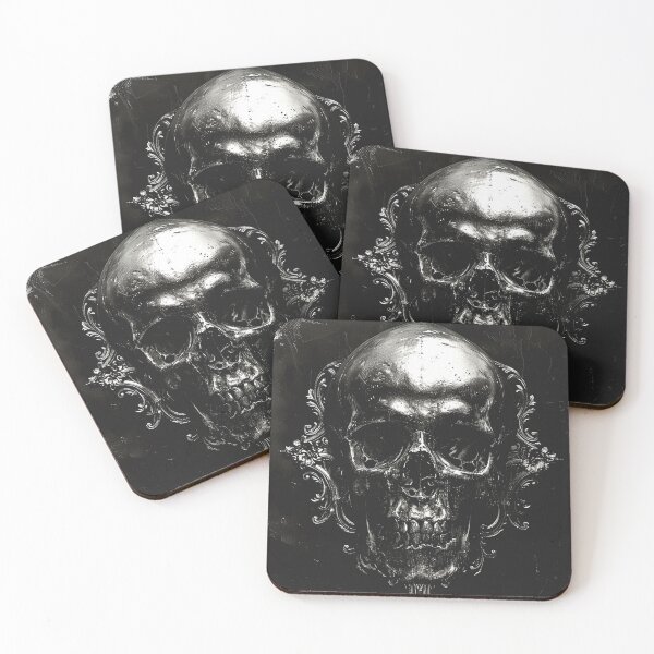 Item preview, Skull in the wall, stylish design, Skull in Wall, mural designed and sold by WishArtDesign.