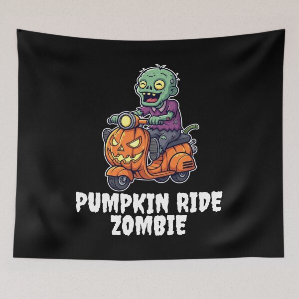 Item preview, PUMPKIN RIDE ZOMBIE - ZOMBIE HALLOWEEN designed and sold by KEF Custom.