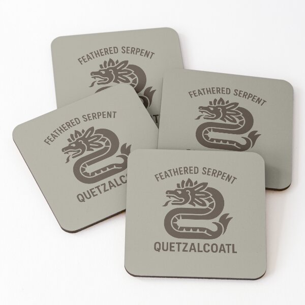 Item preview, Quetzalcoatl – Feathered Serpent Icon (Mesoamerican Mythology) designed and sold by Bratak.