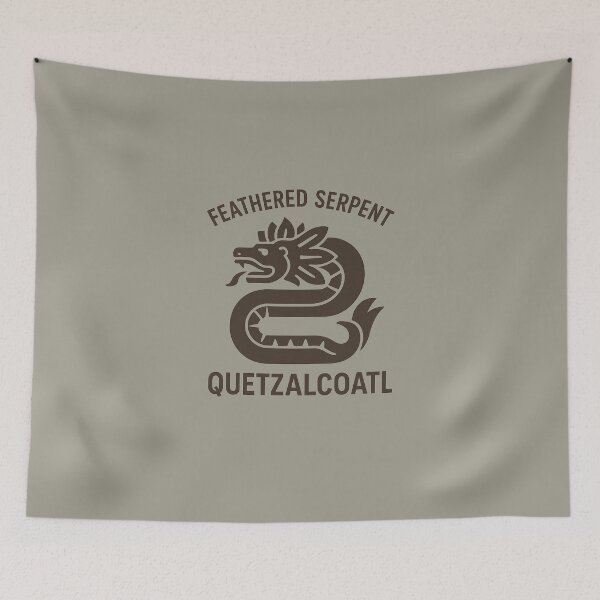Item preview, Quetzalcoatl – Feathered Serpent Icon (Mesoamerican Mythology) designed and sold by Bratak.