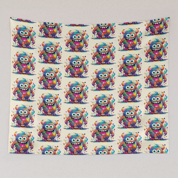 Item preview, My Cuddly Monster, Friendly Fun, Cute Friend designed and sold by CharlottePlaceArt.