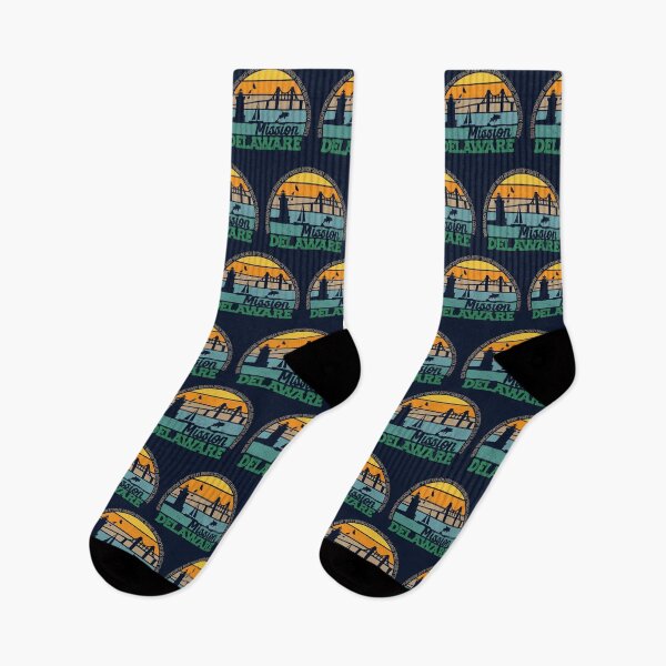 Item preview, Mission Delaware Retro Sunset Local Pride Logo  designed and sold by CRHPOD20.