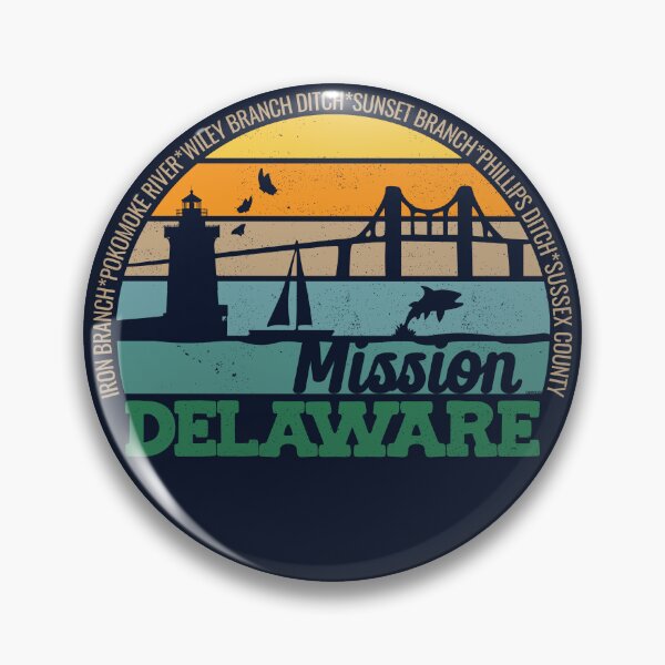 Item preview, Mission Delaware Retro Sunset Local Pride Logo  designed and sold by CRHPOD20.