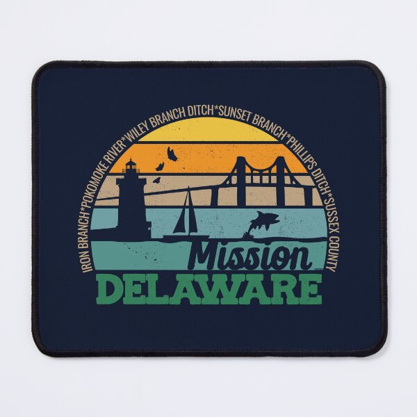 Item preview, Mission Delaware Retro Sunset Local Pride Logo  designed and sold by CRHPOD20.
