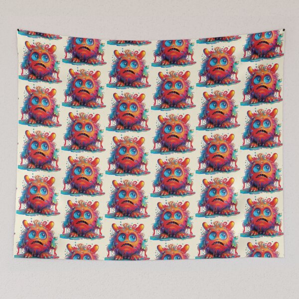 Item preview, My Sad Cuddly Monster, Friendly Fun, Cute Friend designed and sold by CharlottePlaceArt.