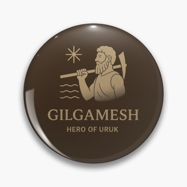 Item preview, Gilgamesh – Hero of Uruk (Mesopotamian Mythology Design) designed and sold by Bratak.