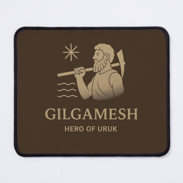 Item preview, Gilgamesh – Hero of Uruk (Mesopotamian Mythology Design) designed and sold by Bratak.