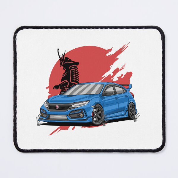 Item preview, Japanese Samurai Honda Civic Type R FK8 JDM Illustration designed and sold by TrilogyMerch.