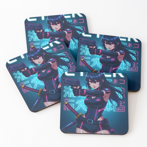 Item preview, Anime Pixel Art: Futuristic Cyberpunk Assassin designed and sold by Salimgor Hangaround Music.