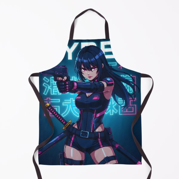 Item preview, Anime Pixel Art: Futuristic Cyberpunk Assassin designed and sold by Salimgor Hangaround Music.