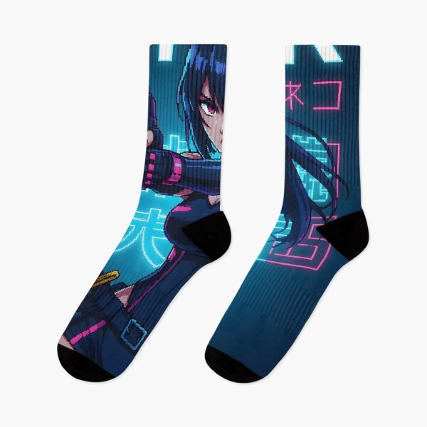 Item preview, Anime Pixel Art: Futuristic Cyberpunk Assassin designed and sold by Salimgor Hangaround Music.