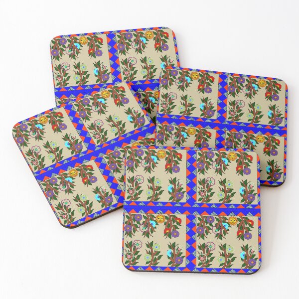 Item preview, Flower Garden repeating pattern - vanilla designed and sold by Svasti Arts and Designs.