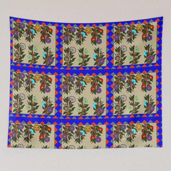 Item preview, Flower Garden repeating pattern - vanilla designed and sold by Svasti Arts and Designs.