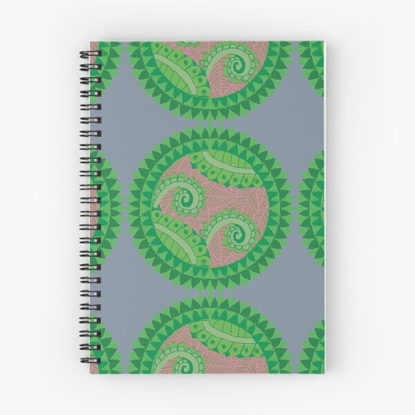 Item preview, Abstract geometric shapes repeating pattern - green designed and sold by Svasti Arts and Designs.