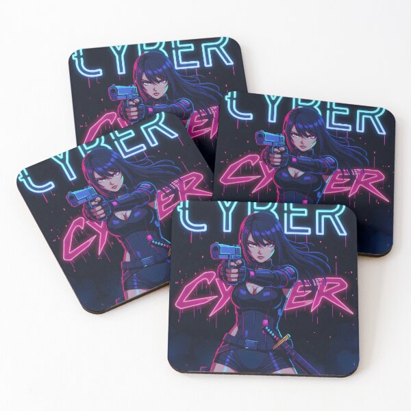 Item preview, Cyberpunk warrior in anime/pixel art style designed and sold by Salimgor Hangaround Music.