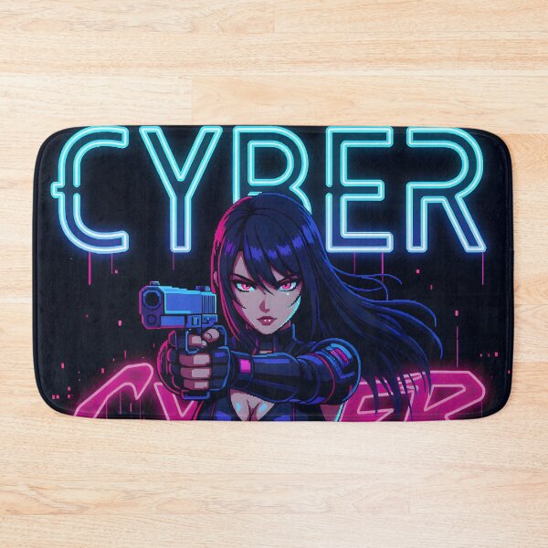 Item preview, Cyberpunk warrior in anime/pixel art style designed and sold by Salimgor Hangaround Music.