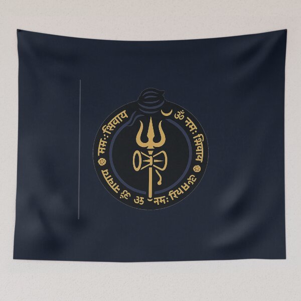 Item preview, Om Namah Shivaya — Mahadev Trishul & Damaru Crest | Transparent Vector designed and sold by Bratak.