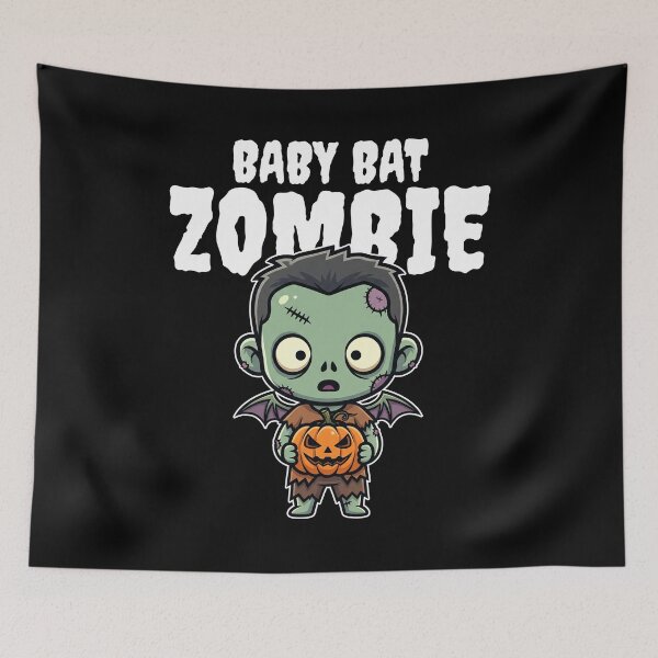 Item preview, BABY BAT ZOMBIE - ZOMBIE HALLOWEEN designed and sold by KEF Custom.
