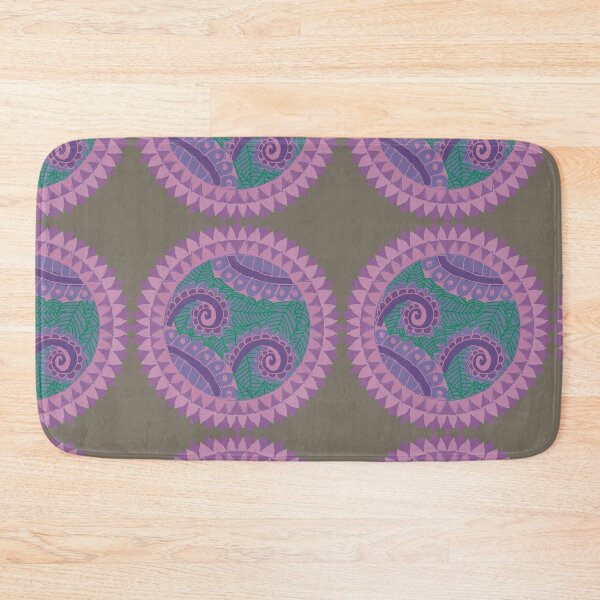 Item preview, Abstract geometric shapes repeating pattern - pink designed and sold by Svasti Arts and Designs.