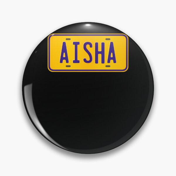 Item preview, Aisha-Name-Custom-Number-Plate-Design---Gift-For-Aisha designed and sold by KeithBosco.