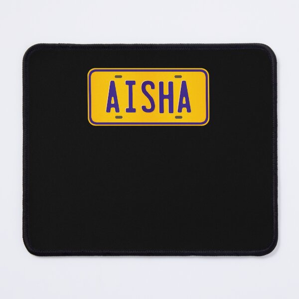 Item preview, Aisha-Name-Custom-Number-Plate-Design---Gift-For-Aisha designed and sold by KeithBosco.