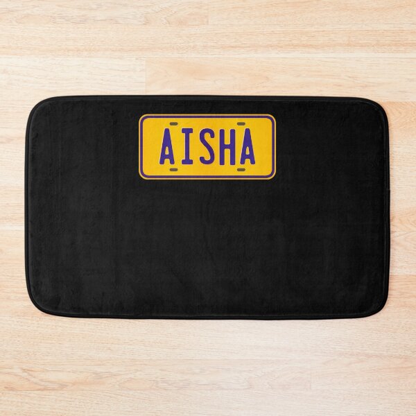 Item preview, Aisha-Name-Custom-Number-Plate-Design---Gift-For-Aisha designed and sold by KeithBosco.
