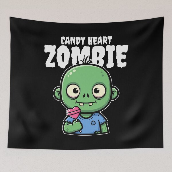 Item preview, CANDY HEART ZOMBIE - ZOMBIE HALLOWEEN designed and sold by KEF Custom.