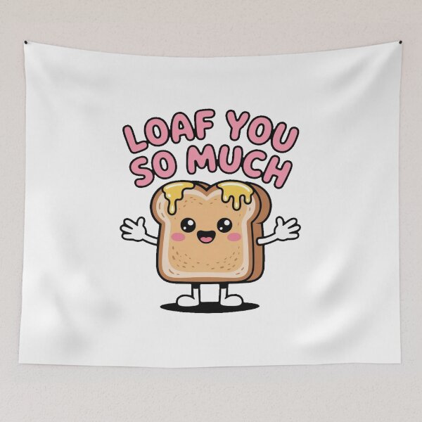 Item preview, Kawaii Cute Bread Pun Hug Design designed and sold by AmabelleAtelier.