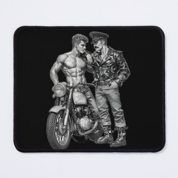 Item preview, Gay Leather Biker Series Heat Leder Pride Graphic Design designed and sold by ItsAKinkThing.