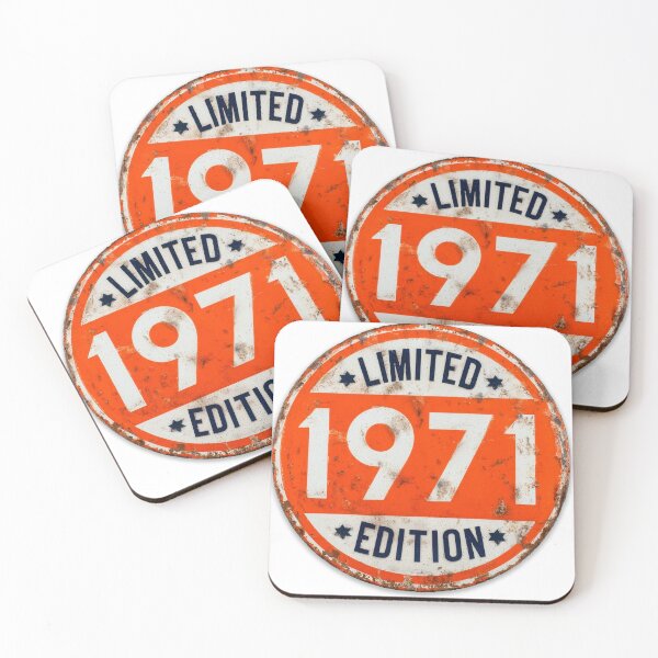 Item preview, Vintage Retro Badge T-Shirt - 1971 Limited Edition Birthday Gift designed and sold by Gaviani Design Studio.