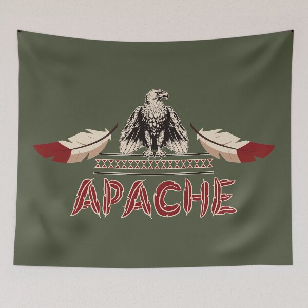 Item preview, Native American Tribe Apache With Adler And Feders designed and sold by Mapeti.