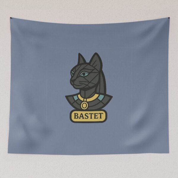 Item preview, Bastet Neo-Cartridge Low-Poly | Egyptian Cat Goddess Vector designed and sold by Bratak.