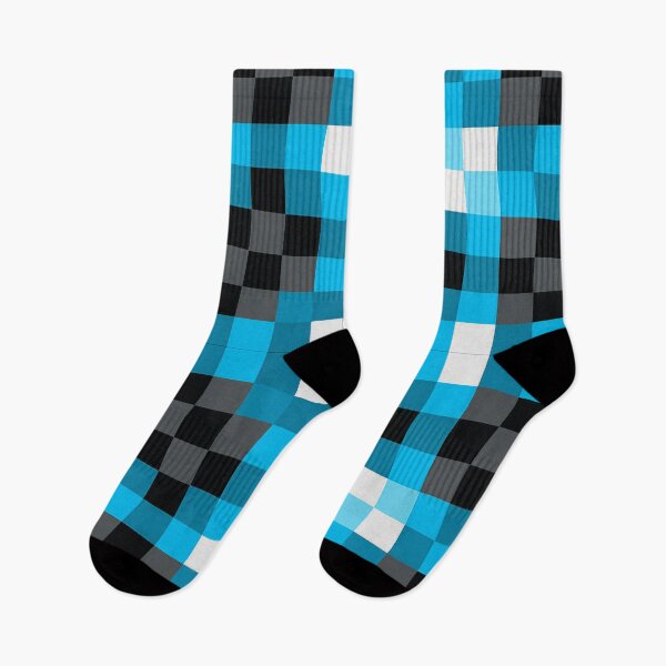 Item preview, Pixel Blue Pattern designed and sold by Kaleidoscope Print.