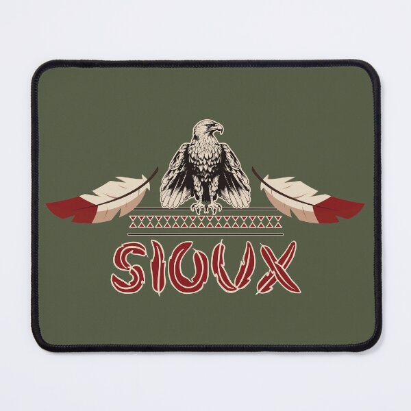 Item preview, Native American Tribe Sioux with Eagles and Feathers designed and sold by Mapeti.