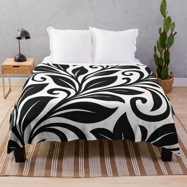 Artikelvorschau, Monochrome florale Eleganz entworfen und verkauft von Kaleidoscope Print.