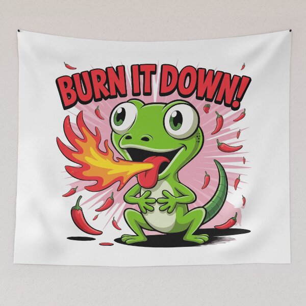 Item preview, lizard meme Burn it down  designed and sold by Uglyandcute.