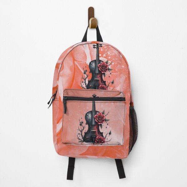 Item preview, Gothic black violin with red roses – Elegant dark art design designed and sold by nicky2342.