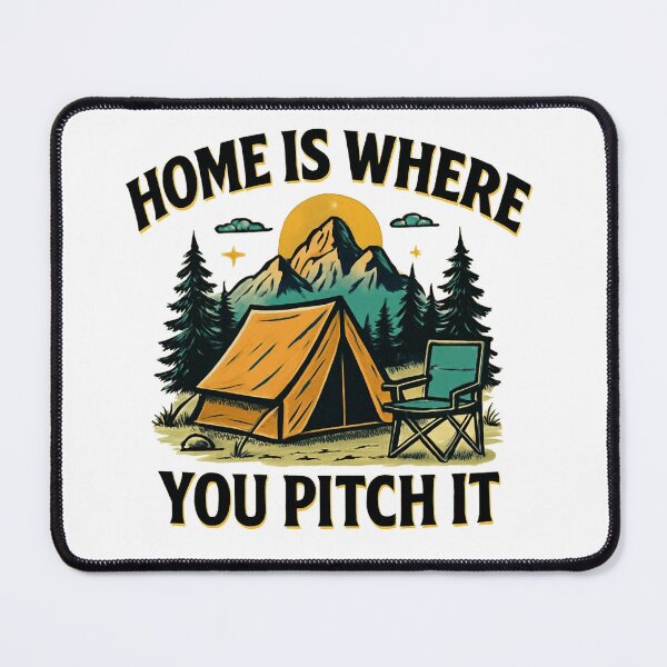 Item preview, Funny Camping Shirt with Tent & Campsite designed and sold by AmabelleAtelier.