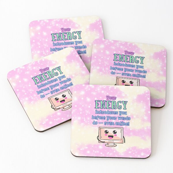 Item preview, Your Energy Speaks First – Even Online! | Cute Kawaii Monitor Design designed and sold by MagicContOasis.