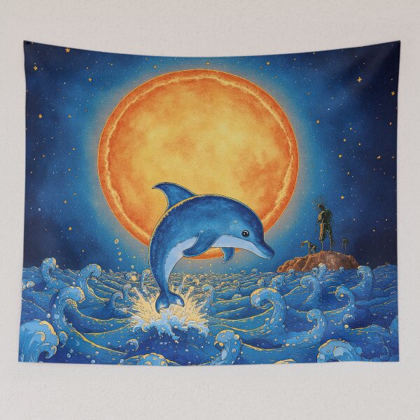 Item preview, Moonlit Ocean Dance designed and sold by Whimsical Hug.