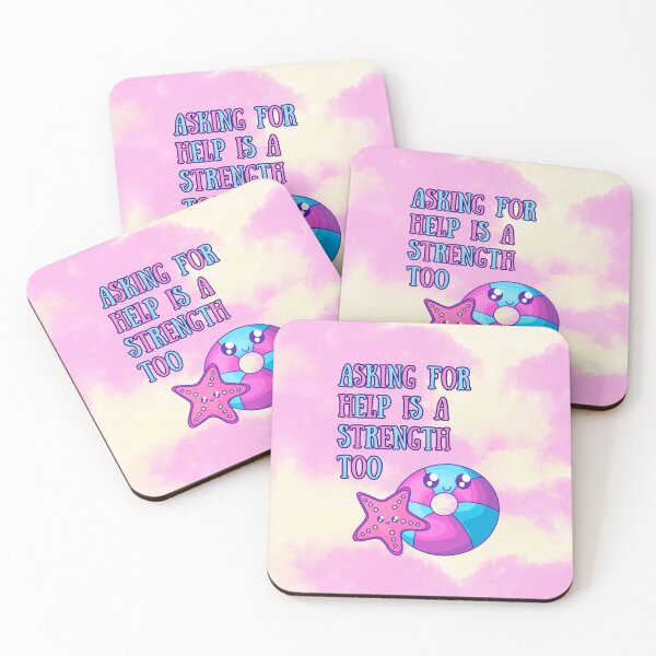 Item preview, Asking for Help Is a Strength Too | Kawaii Starfish & Floatie Design designed and sold by MagicContOasis.