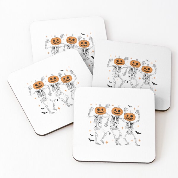 Item preview, Dancing skeleton with pumpkin heads spooky funny Halloween - skeleton art, festive Mexican culture  designed and sold by cocomelon168.