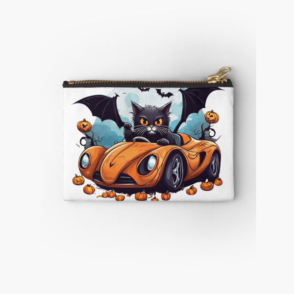 Item preview, Cute Black Cat Halloween Drive Design,Halloween Thrit designed and sold by SiripornSeaynng.